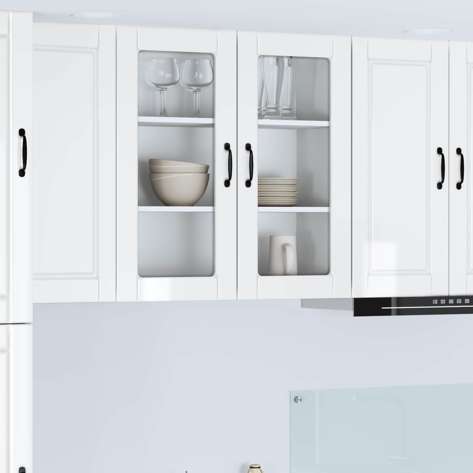 Væglågskab PORTO Høj gloss hvid 80 x 31 x 80 cm Konstrueret træ