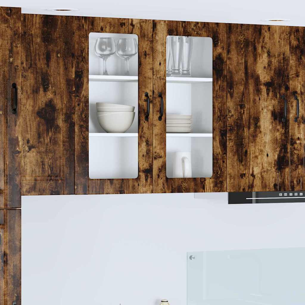 Vægskab til køkken Røget eg 80 x 31 x 80 cm Konstrueret træ