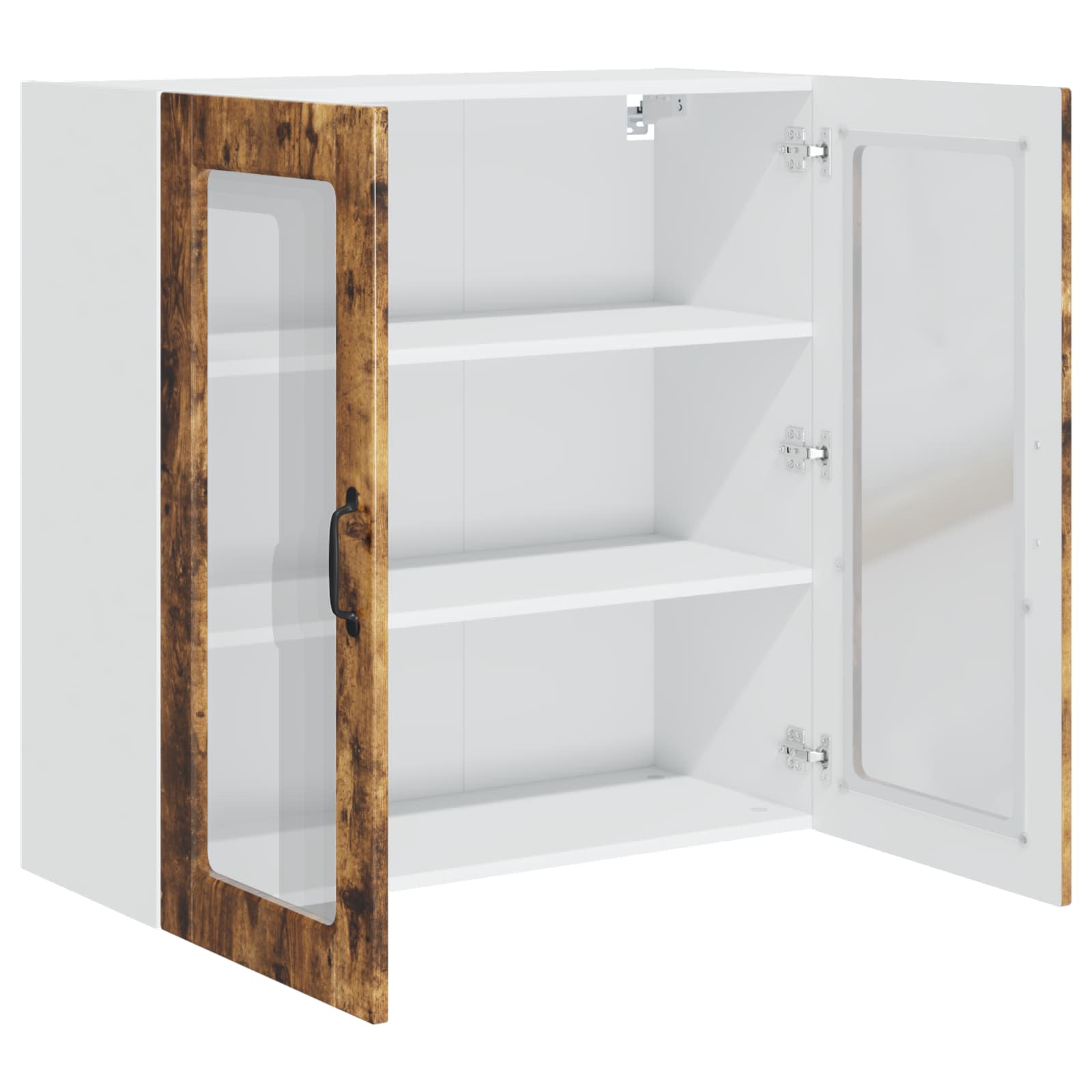 Køkkenskab med hylde Røget eg 80 x 31 x 80 cm Konstrueret træ