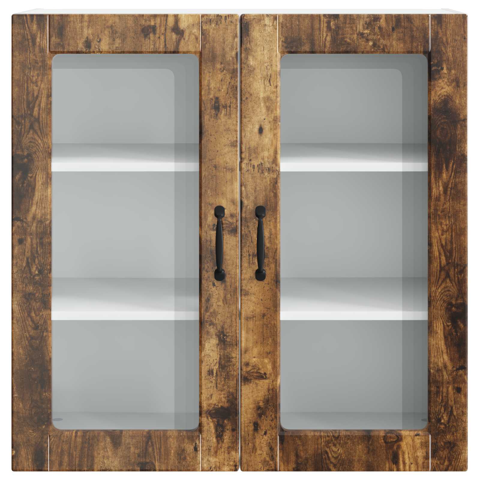 Køkkenskab med hylde Røget eg 80 x 31 x 80 cm Konstrueret træ