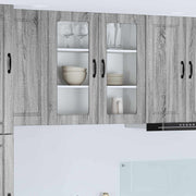 Køkkenskab med hylde Grå Sonoma 80 x 31 x 80 cm Konstrueret træ