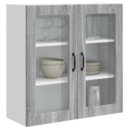Væglågskab PORTO Grå Sonoma 80 x 31 x 80 cm Konstrueret træ