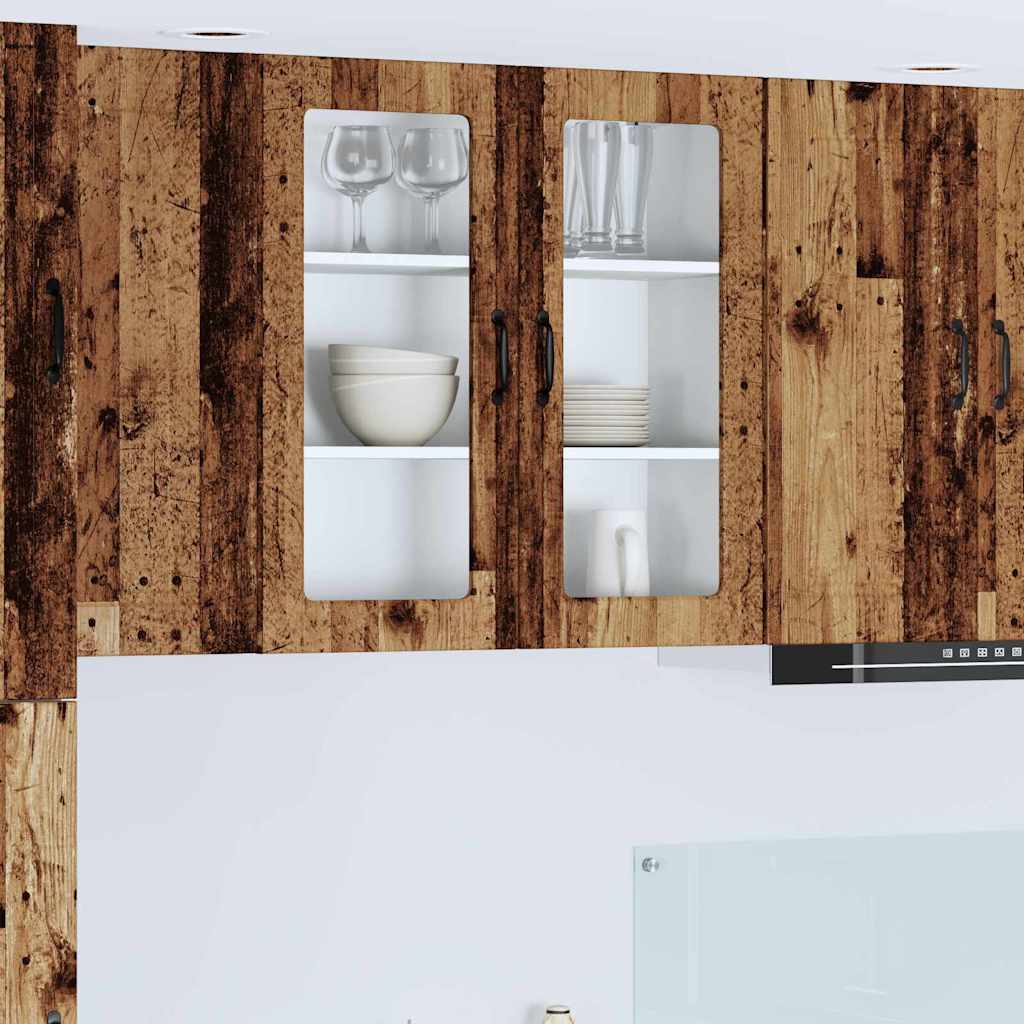 Vægskab til køkken Gammelt træ 80 x 31 x 80 cm Konstrueret træ