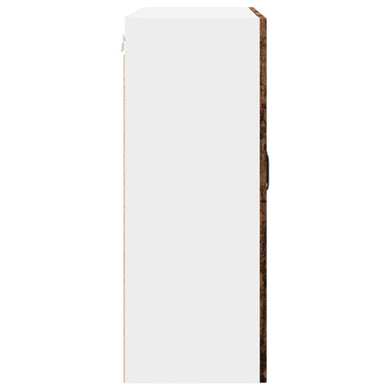 Væglågskab PORTO Gammelt træ 80 x 31 x 80 cm Konstrueret træ