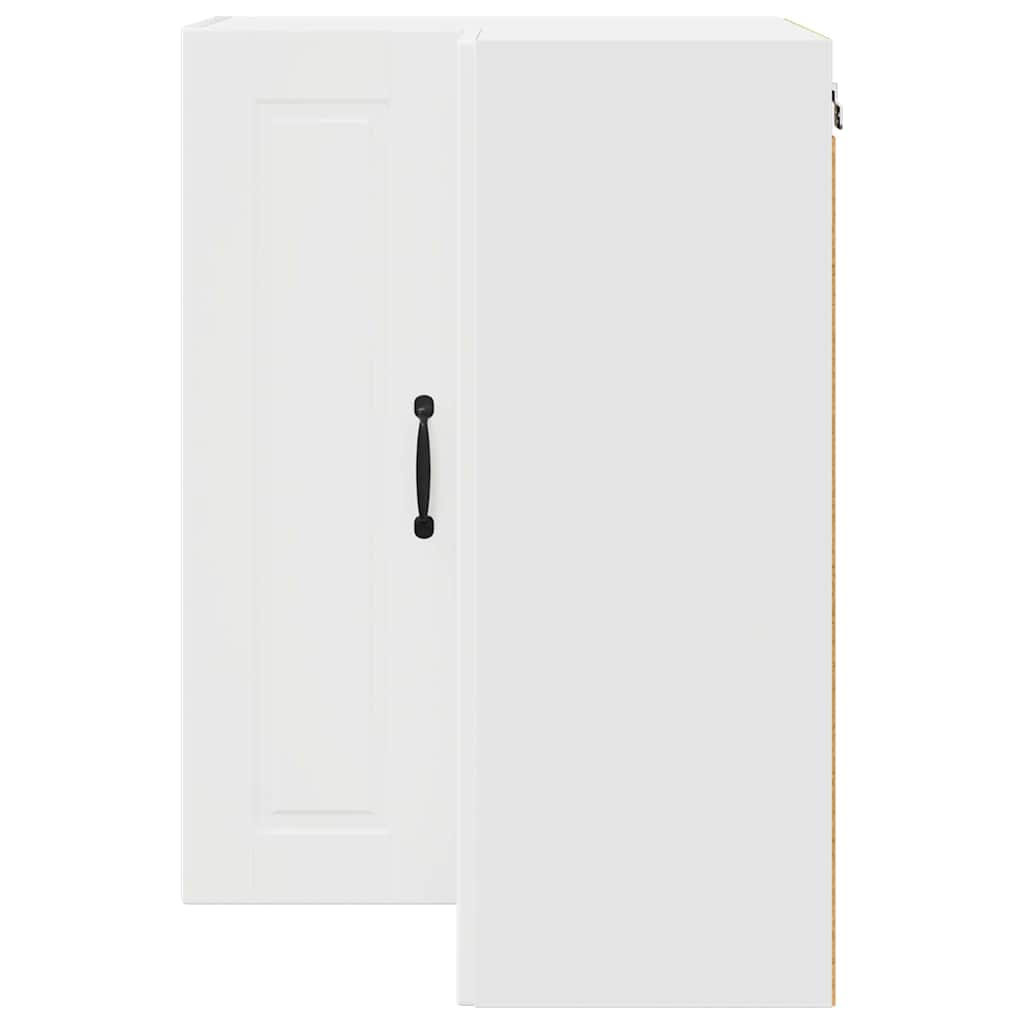 Vægskab til køkken med dør Hvid 57 x 57 x 80 cm Konstrueret træ
