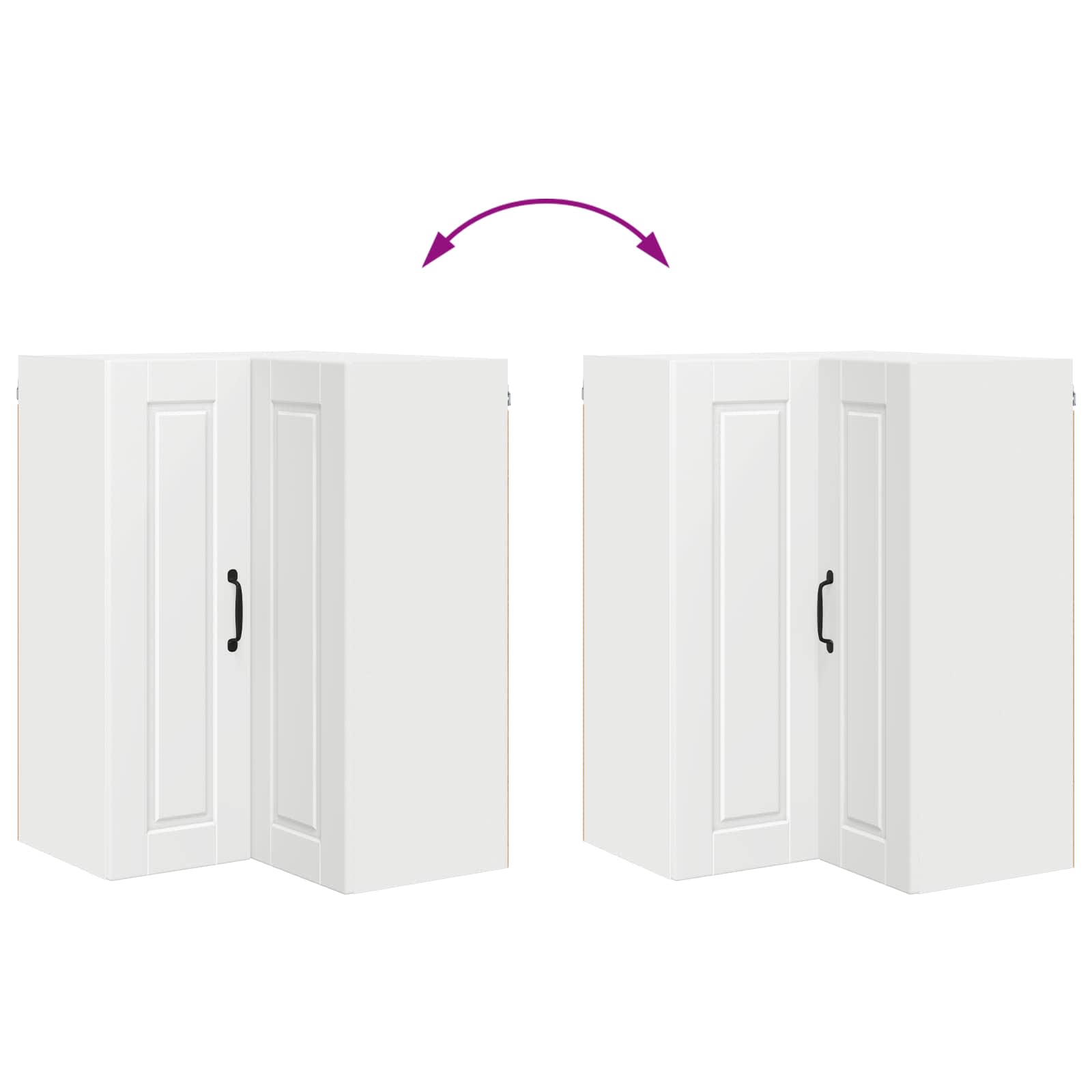 Køkkenskab med hylde Hvid 57 x 57 x 80 cm Konstrueret træ