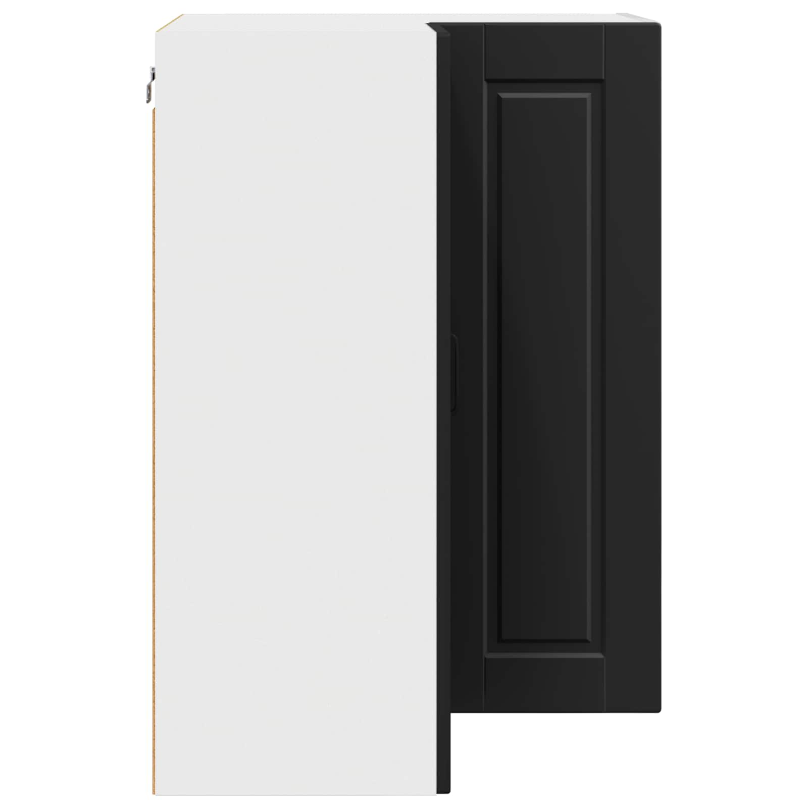 Køkkenskab med hylde Sort 57 x 57 x 80 cm Konstrueret træ