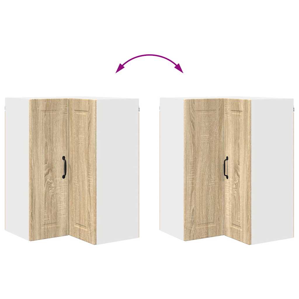 Vægskab til køkken Sonoma eg 57 x 57 x 80 cm Konstrueret træ