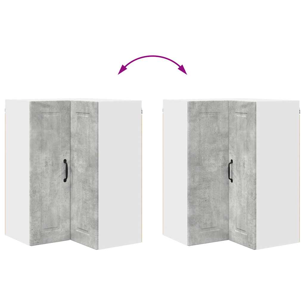 Vægskab til køkken Beton Grå 57 x 57 x 80 cm Konstrueret træ