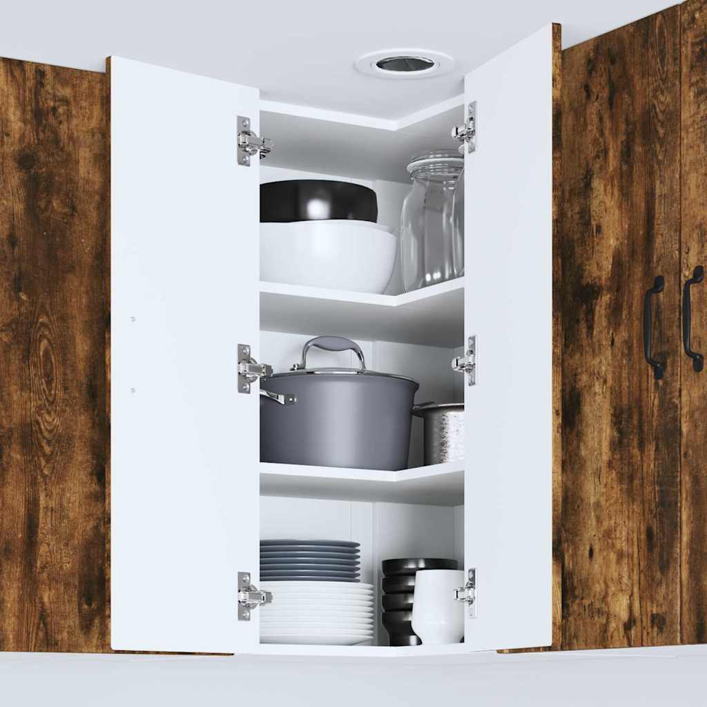 Vægskab til køkken Røget eg 57 x 57 x 80 cm Konstrueret træ