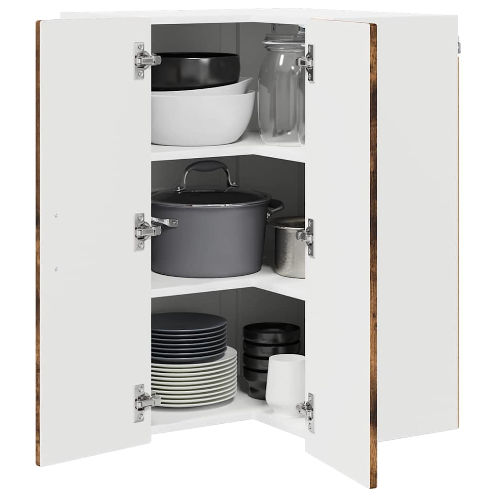 Vægskab til køkken Røget eg 57 x 57 x 80 cm Konstrueret træ