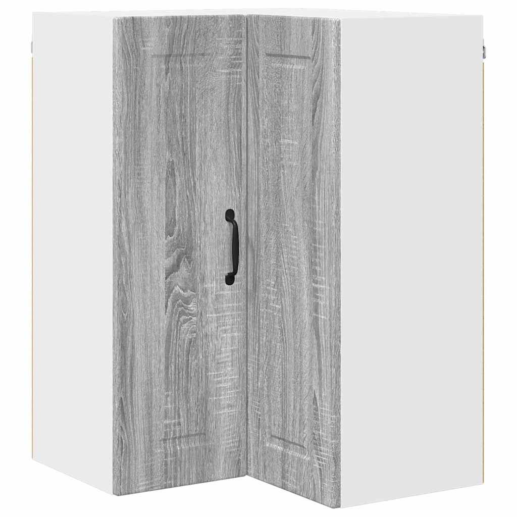 Vægskab til køkken Grå Sonoma 57 x 57 x 80 cm Konstrueret træ