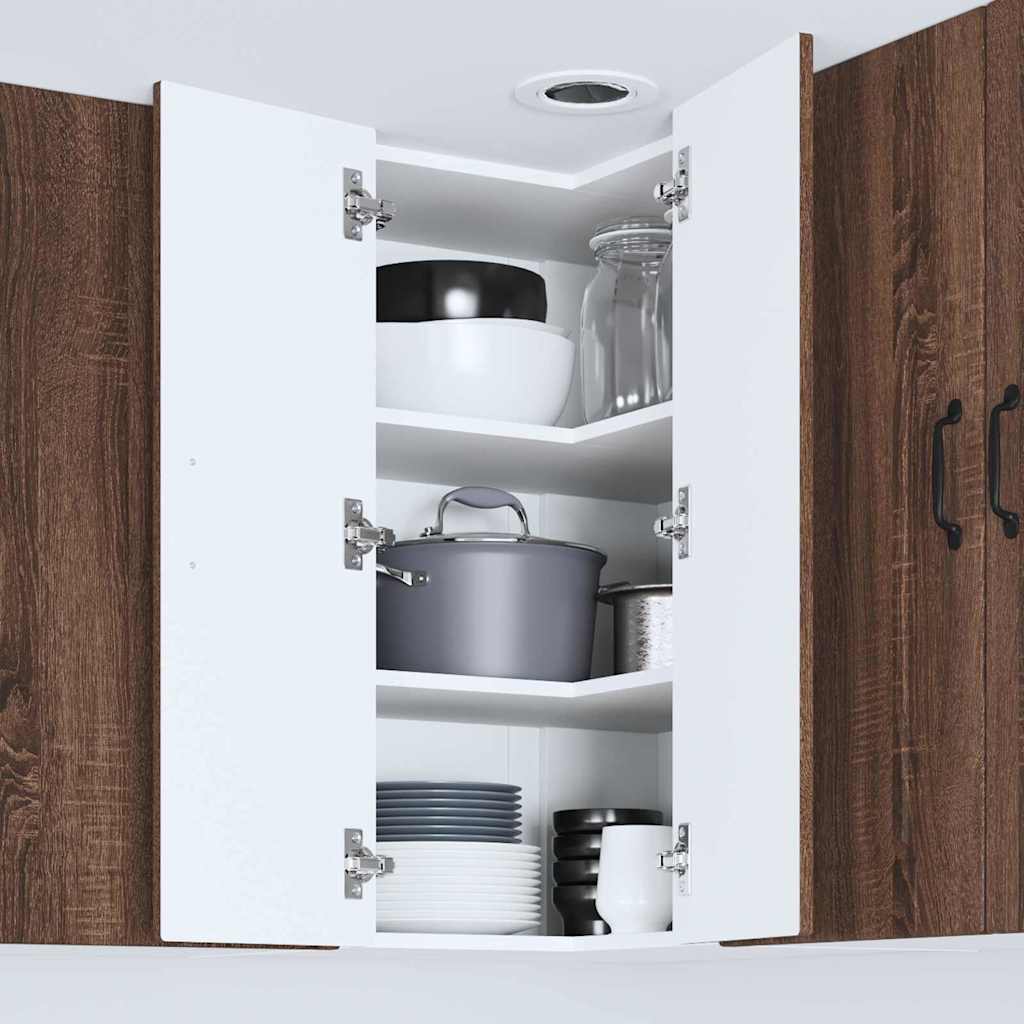 Vægskab til køkken Brun eg 57 x 57 x 80 cm Konstrueret træ