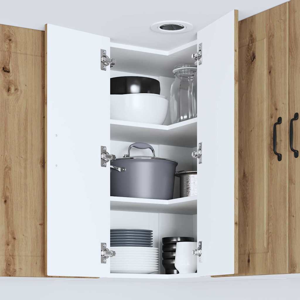 Vægskab til køkken med hylde Artisan Egetræ 57 x 57 x 80 cm