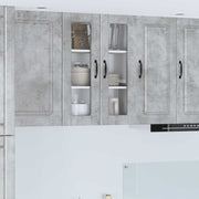 Køkkenskab med hylde Beton Grå 60 x 31 x 80 cm Konstrueret træ