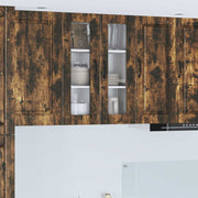 Køkkenskab med hylde Røget eg 60 x 31 x 80 cm Konstrueret træ