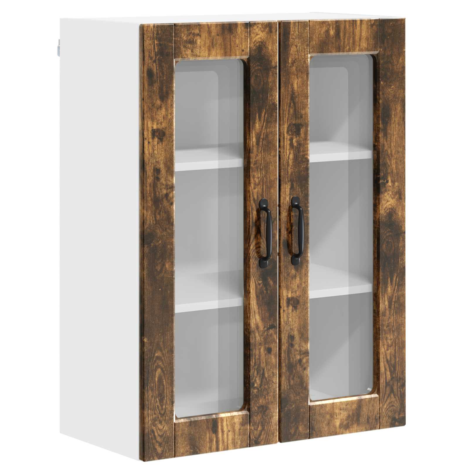 Køkkenskab med hylde Røget eg 60 x 31 x 80 cm Konstrueret træ