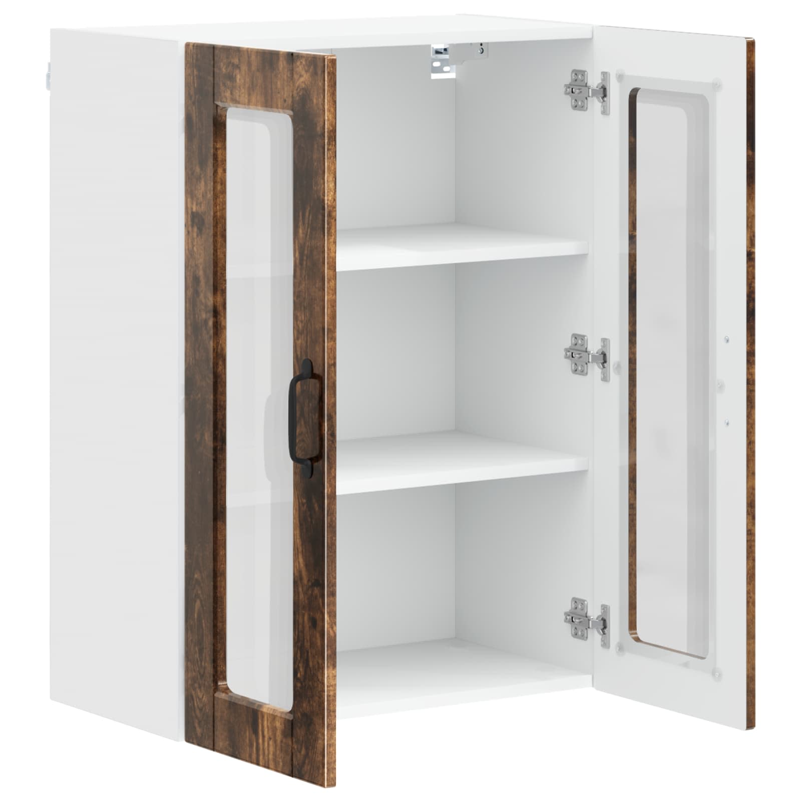 Køkkenskab med hylde Røget eg 60 x 31 x 80 cm Konstrueret træ