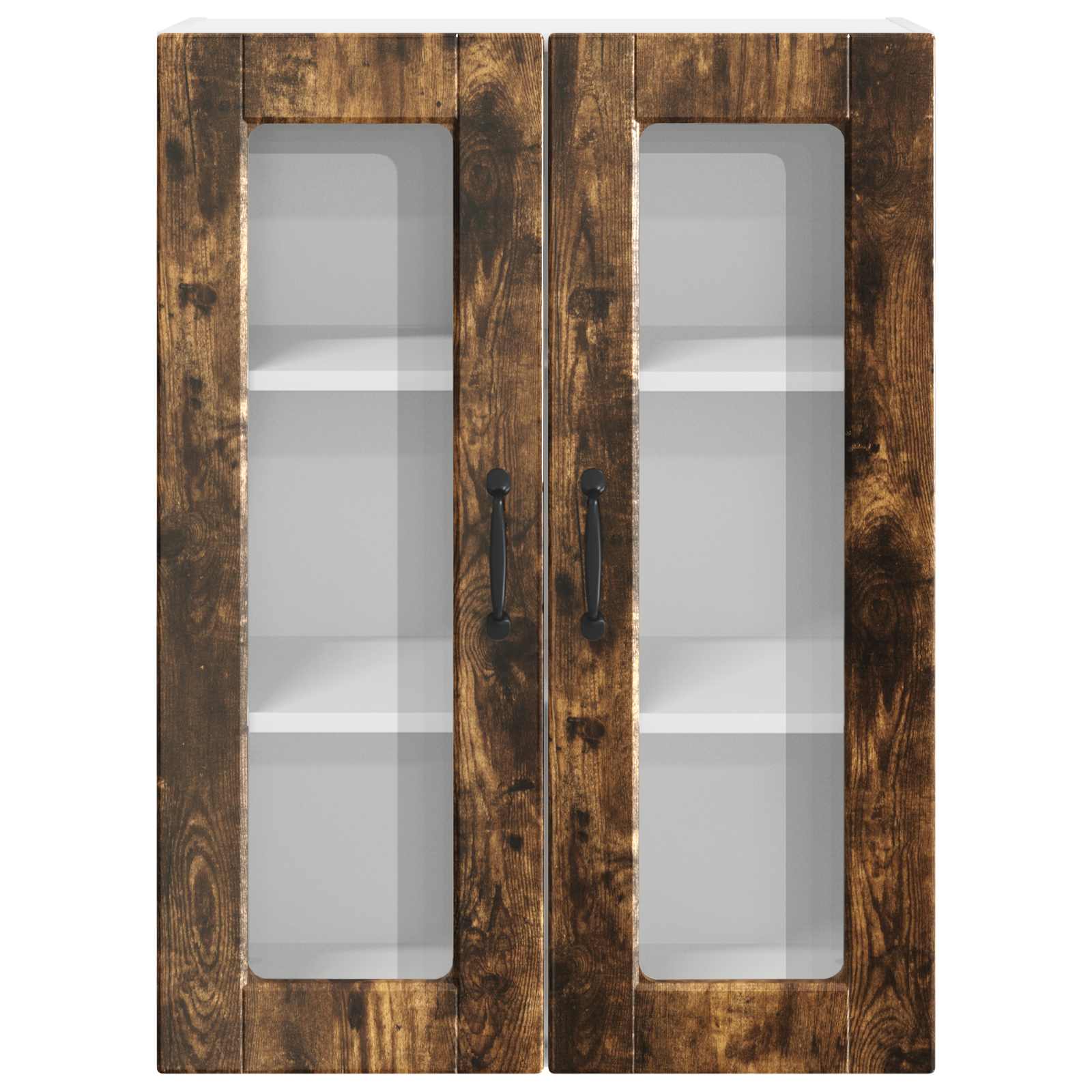 Køkkenskab med hylde Røget eg 60 x 31 x 80 cm Konstrueret træ