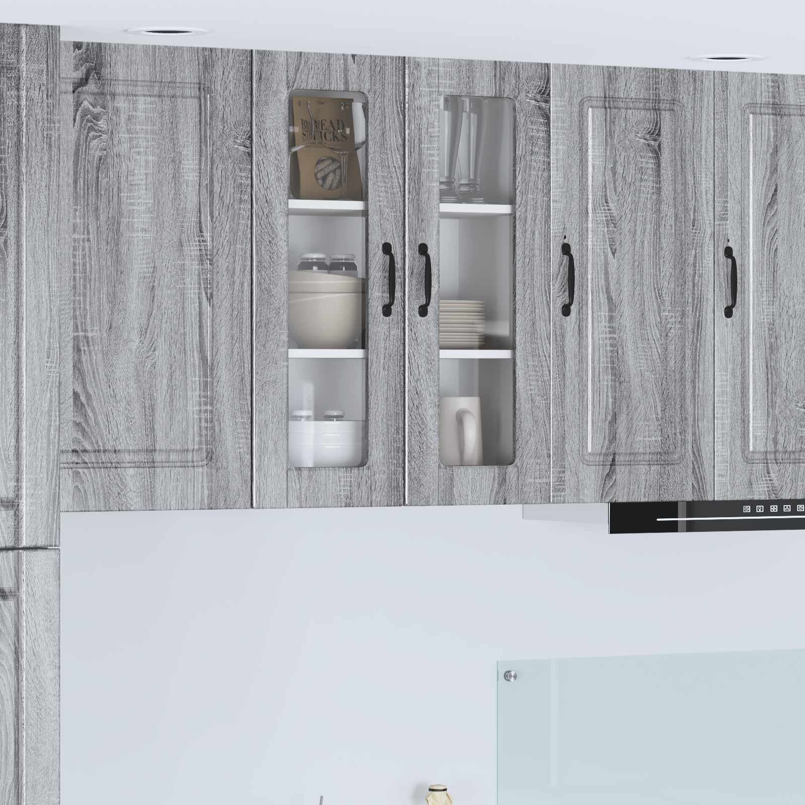 Køkkenskab med hylde Grå Sonoma 60 x 31 x 80 cm Konstrueret træ