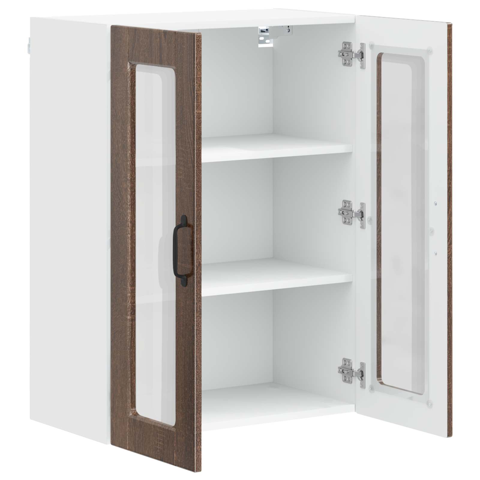 Køkkenskab med hylde Brun eg 60 x 31 x 80 cm Konstrueret træ