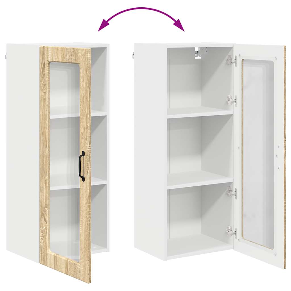 Vægskab til køkken Sonoma eg 40 x 31 x 100 cm Konstrueret træ