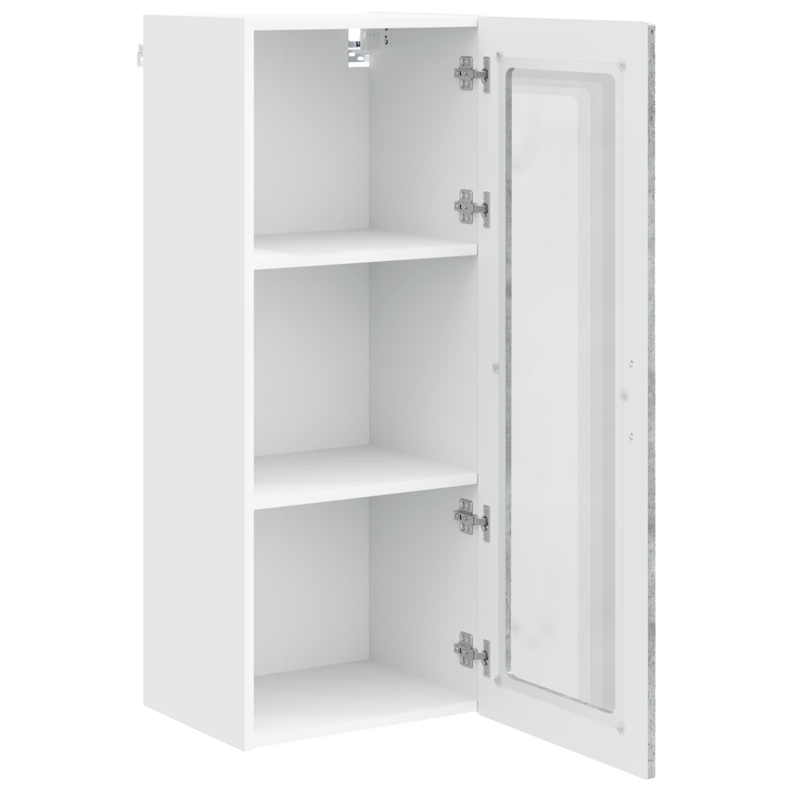 Køkkenskab med hylde Beton Grå 40 x 31 x 100 cm Konstrueret træ