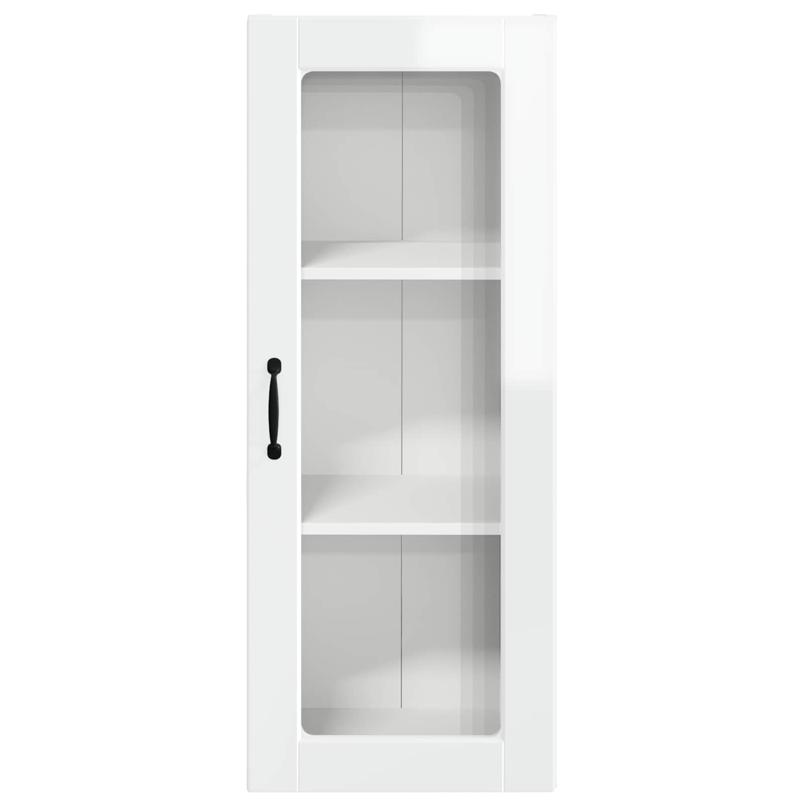 Væglågskab PORTO Høj gloss hvid 40 x 31 x 100 cm