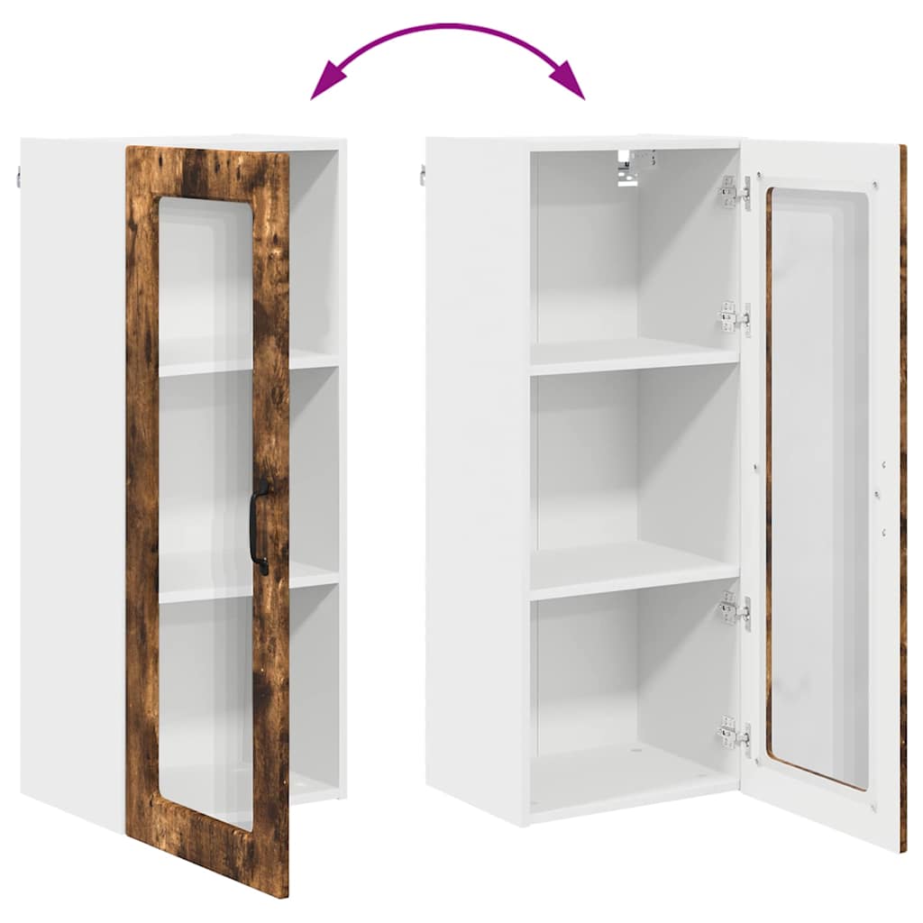 Vægskab til køkken Røget eg 40 x 31 x 100 cm Konstrueret træ