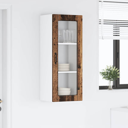 Væglågskab PORTO Gammelt træ 40 x 31 x 100 cm Konstrueret træ