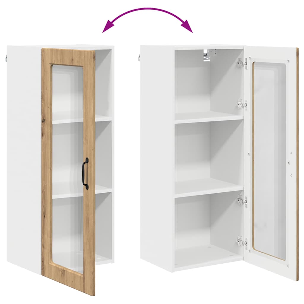 Vægskab til køkken med hylde Artisan Egetræ 40 x 31 x 100 cm