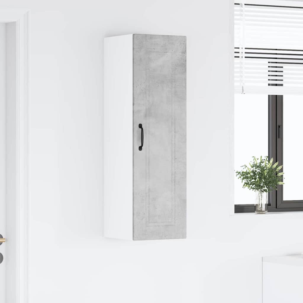 Vægskab til køkken Beton Grå 30 x 31 x 100 cm Konstrueret træ