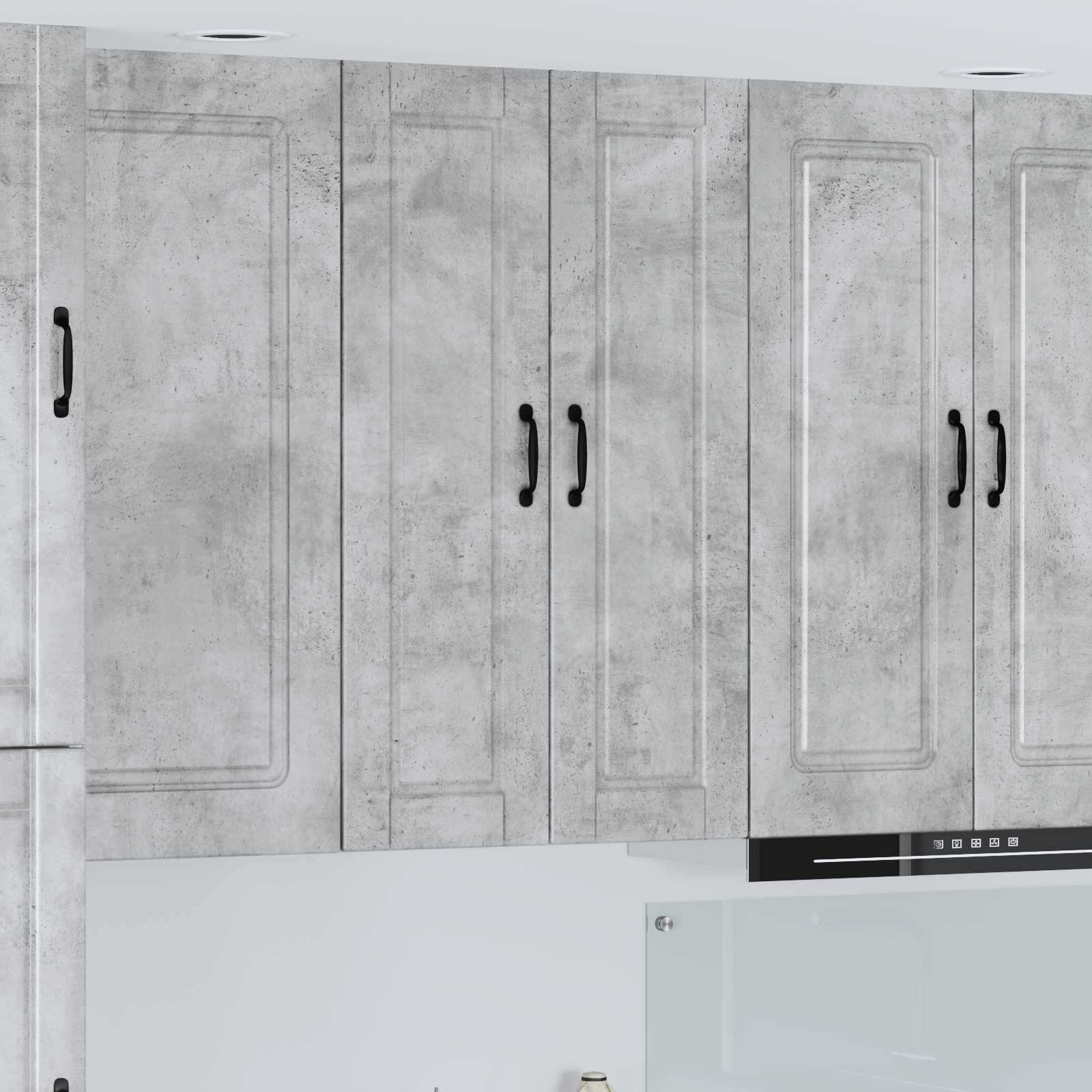 Køkkenskab med hylde Beton Grå 30 x 31 x 100 cm Konstrueret træ