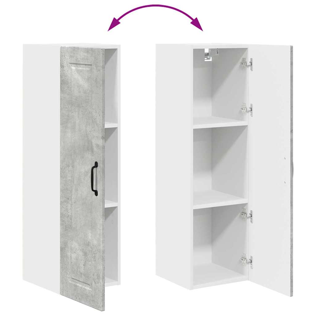Vægskab til køkken Beton Grå 30 x 31 x 100 cm Konstrueret træ