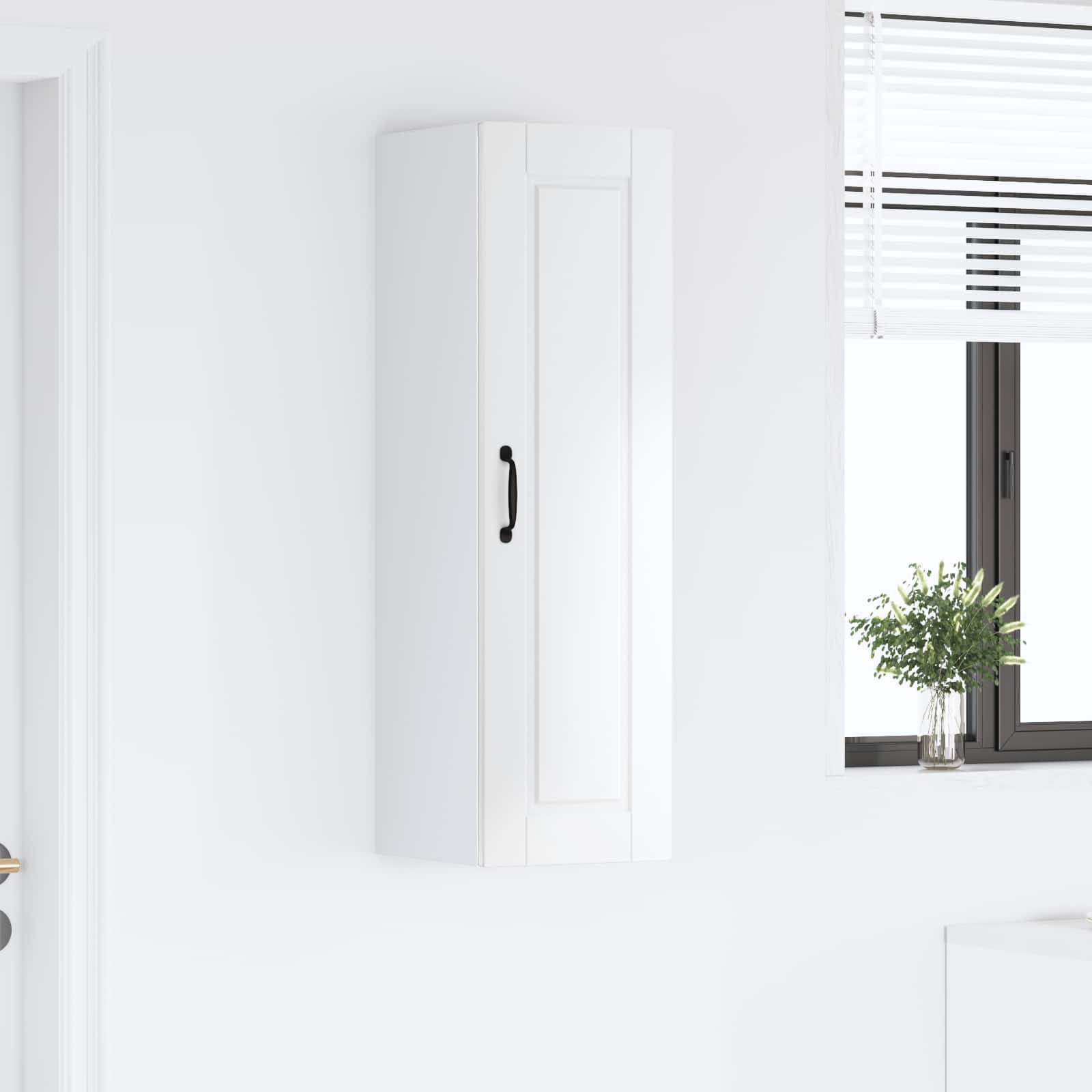Vægskab PORTO Høj gloss hvid 30 x 31 x 100 cm Konstrueret træ
