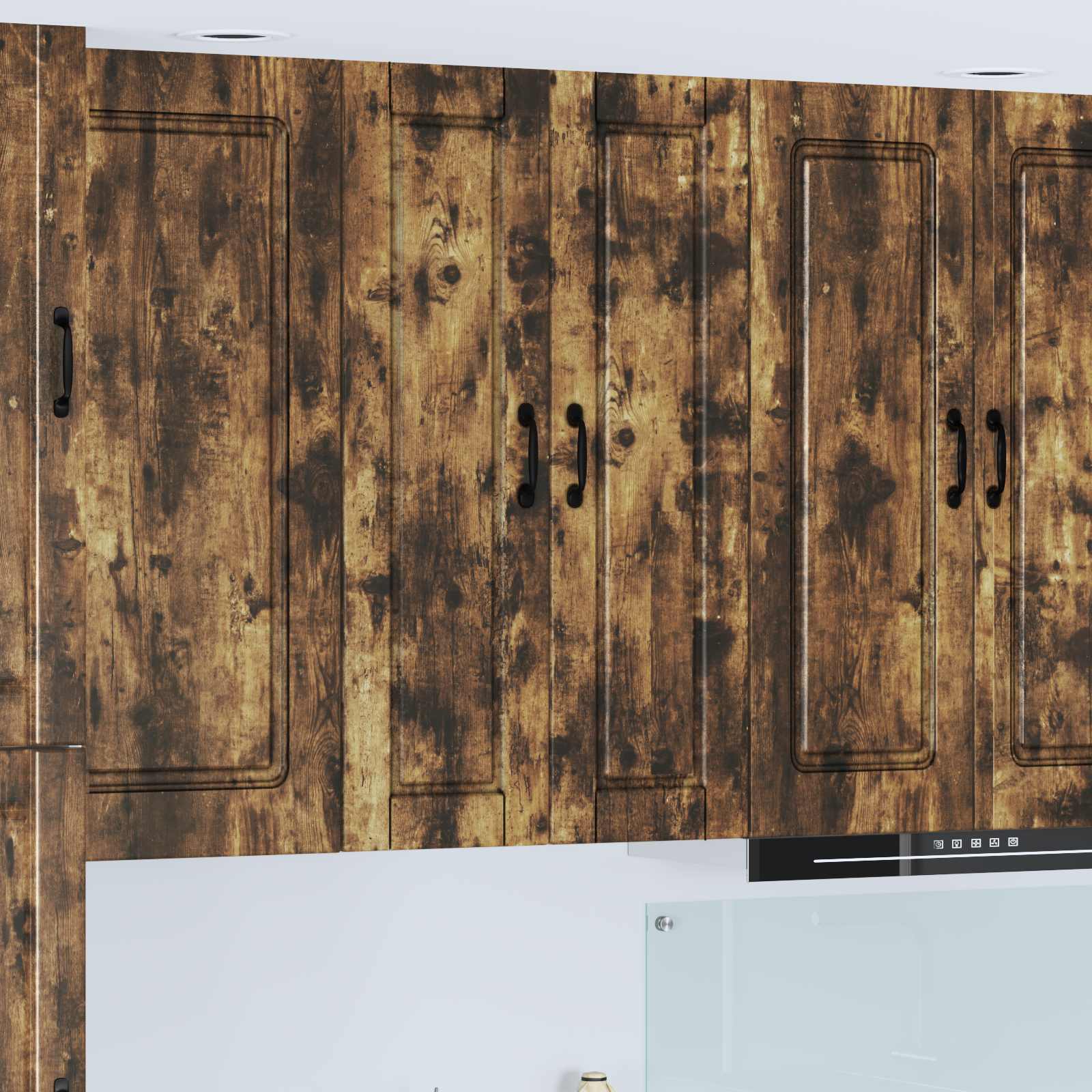 Køkkenskab med hylde Røget eg 30 x 31 x 100 cm Konstrueret træ