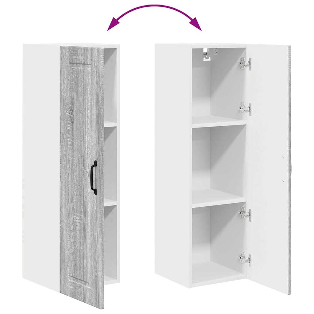 Vægskab til køkken Grå Sonoma 30 x 31 x 100 cm Konstrueret træ