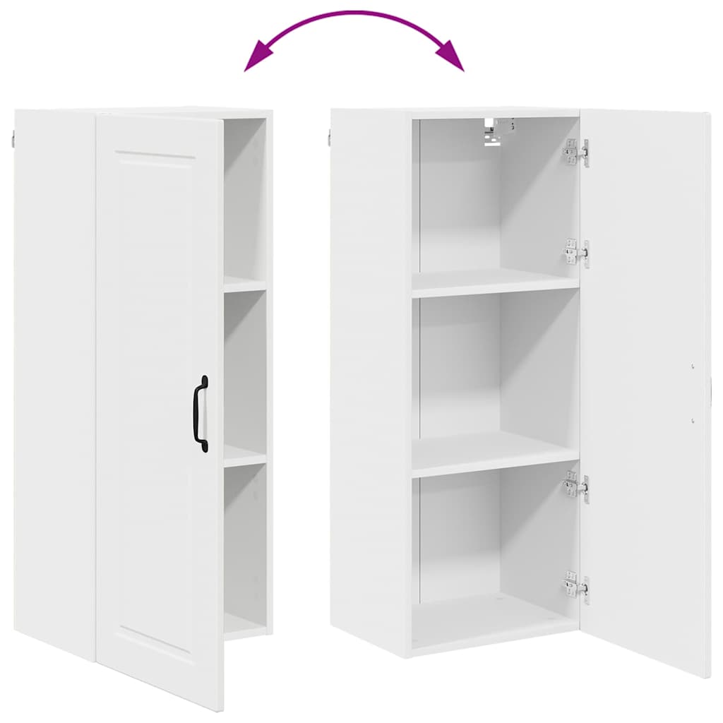 Vægskab til køkken Hvid 40 x 31 x 100 cm Konstrueret træ