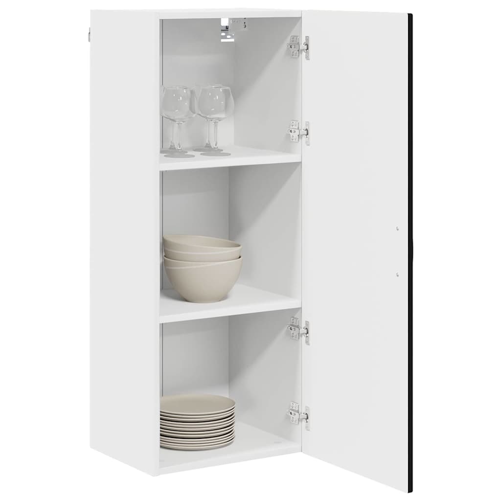 Vægskab til køkken Sort 40 x 31 x 100 cm Konstrueret træ