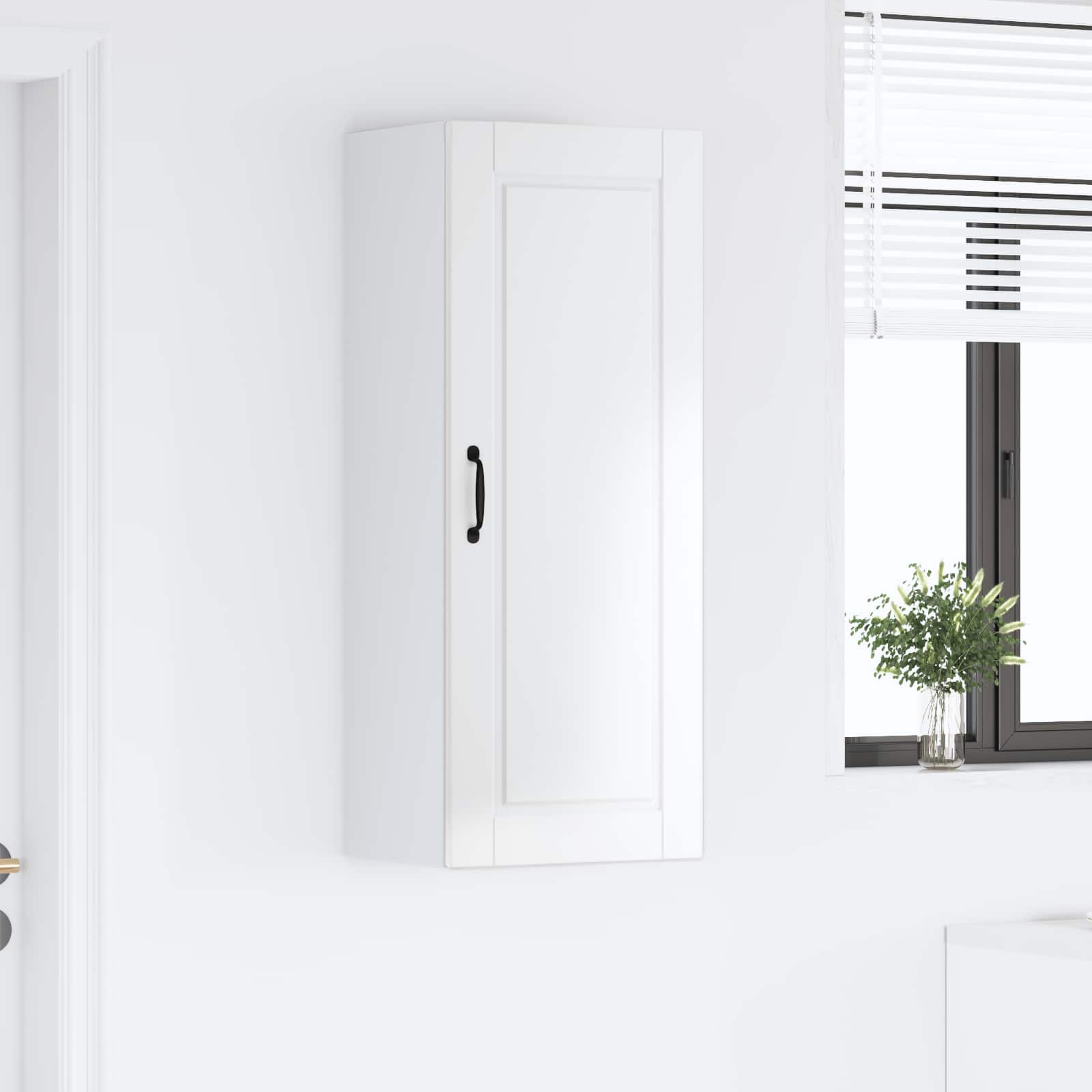 Vægskab PORTO Høj gloss hvid 40 x 31 x 100 cm Konstrueret træ