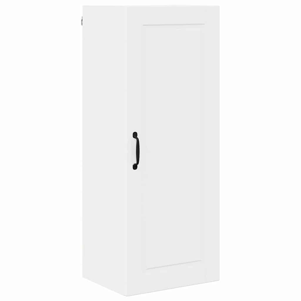 Vægskab til køkken med hylde Høj gloss hvid 40 x 31 x 100 cm