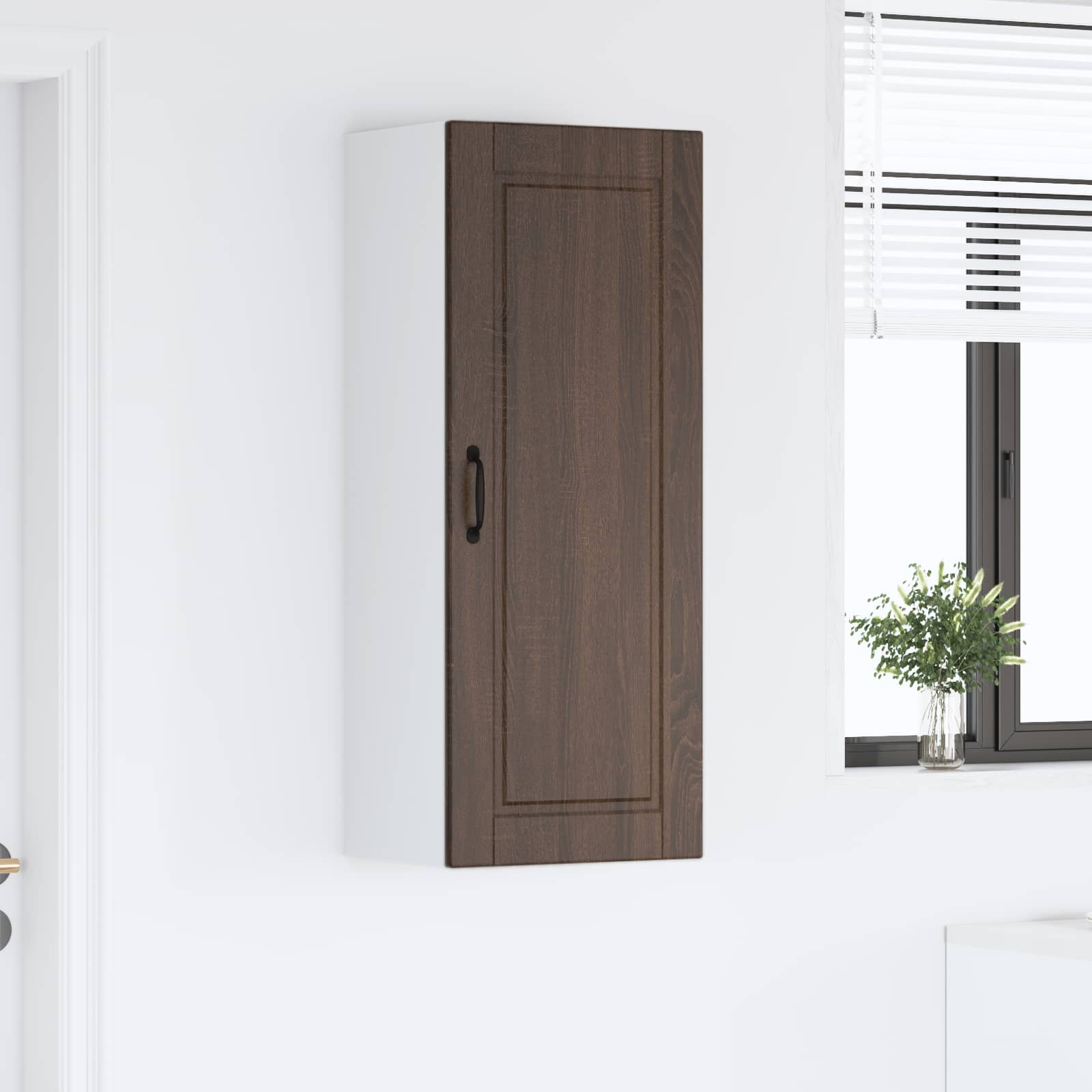 Køkkenskab med hylde Brun eg 40 x 31 x 100 cm Konstrueret træ