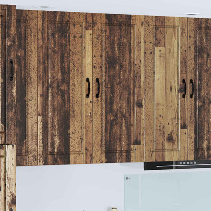 Vægskab PORTO Gammelt træ 40 x 31 x 100 cm Konstrueret træ