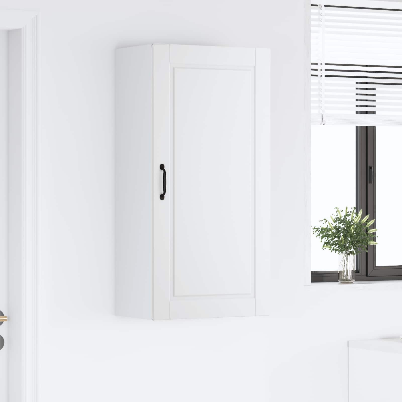 Køkkenskab med hylde Hvid 50 x 31 x 100 cm Konstrueret træ