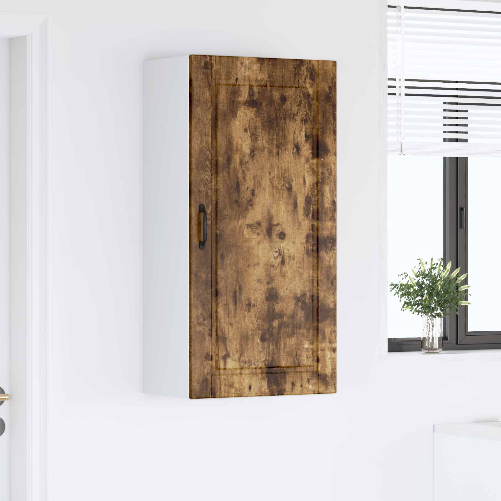 Køkkenskab med hylde Røget eg 50 x 31 x 100 cm Konstrueret træ