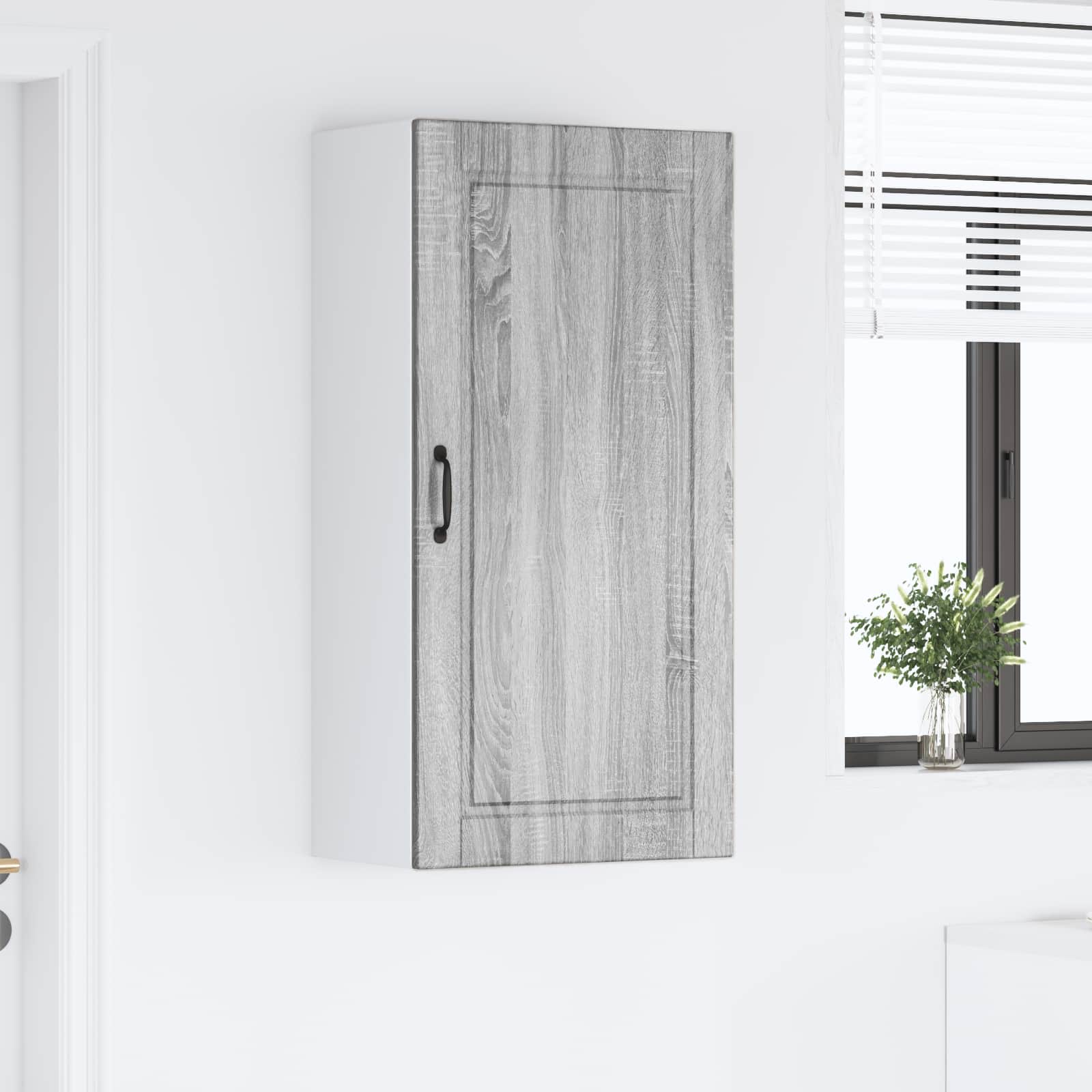 Vægskab PORTO Grå Sonoma 50 x 31 x 100 cm Konstrueret træ