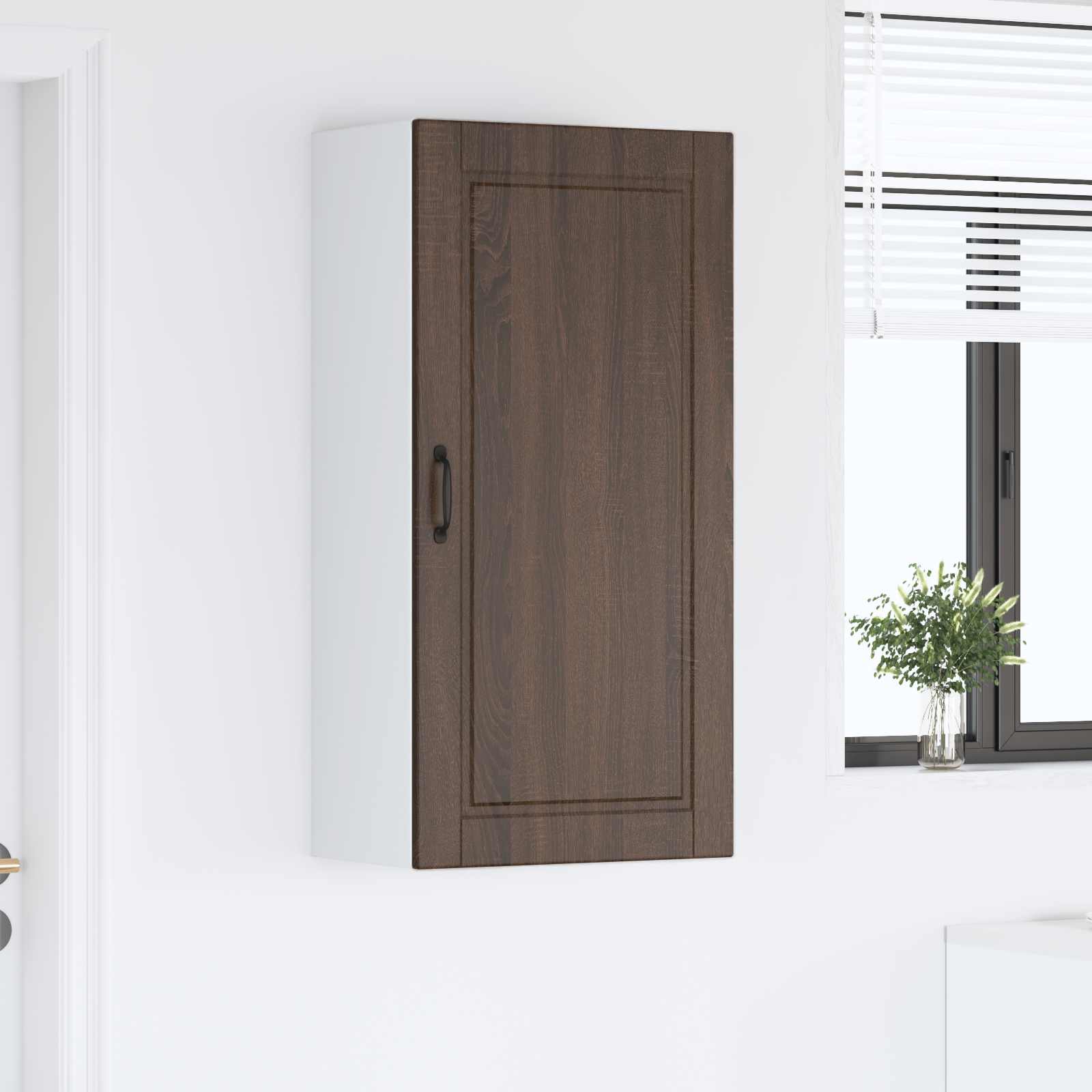 Køkkenskab med hylde Brun eg 50 x 31 x 100 cm Konstrueret træ