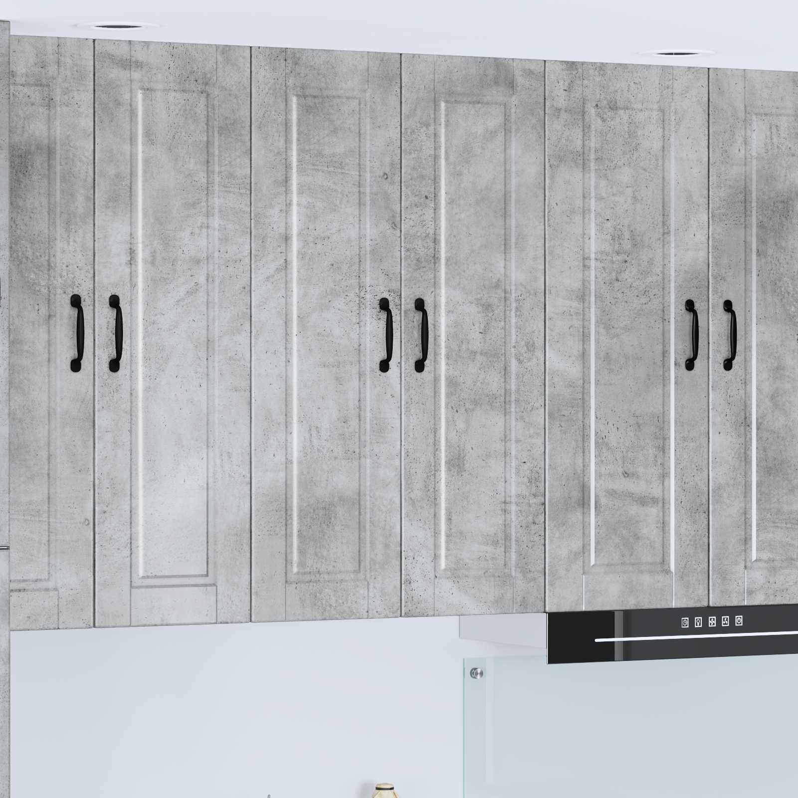 Køkkenskab med hylde Beton Grå 60 x 31 x 100 cm Konstrueret træ