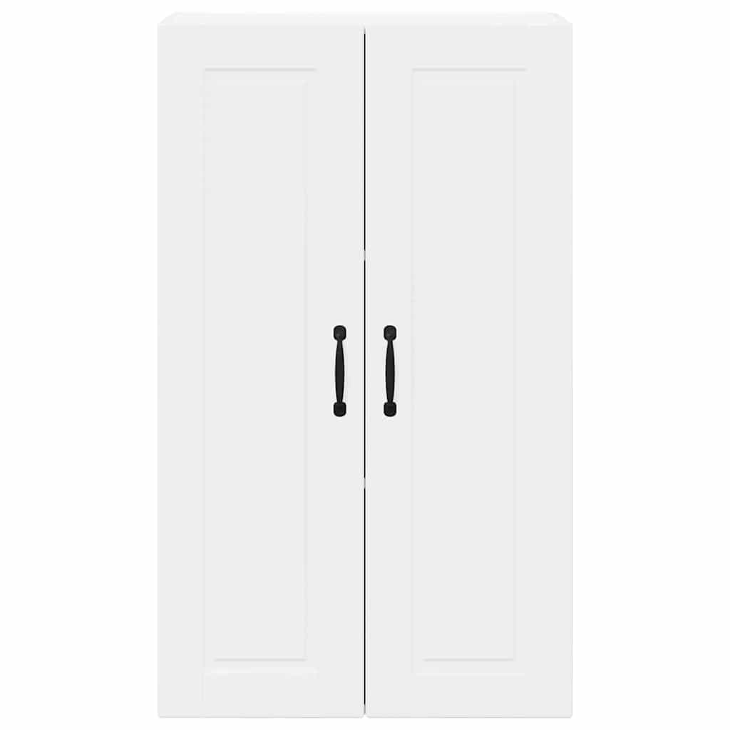 Vægskab til køkken med hylde Høj gloss hvid 60 x 31 x 100 cm