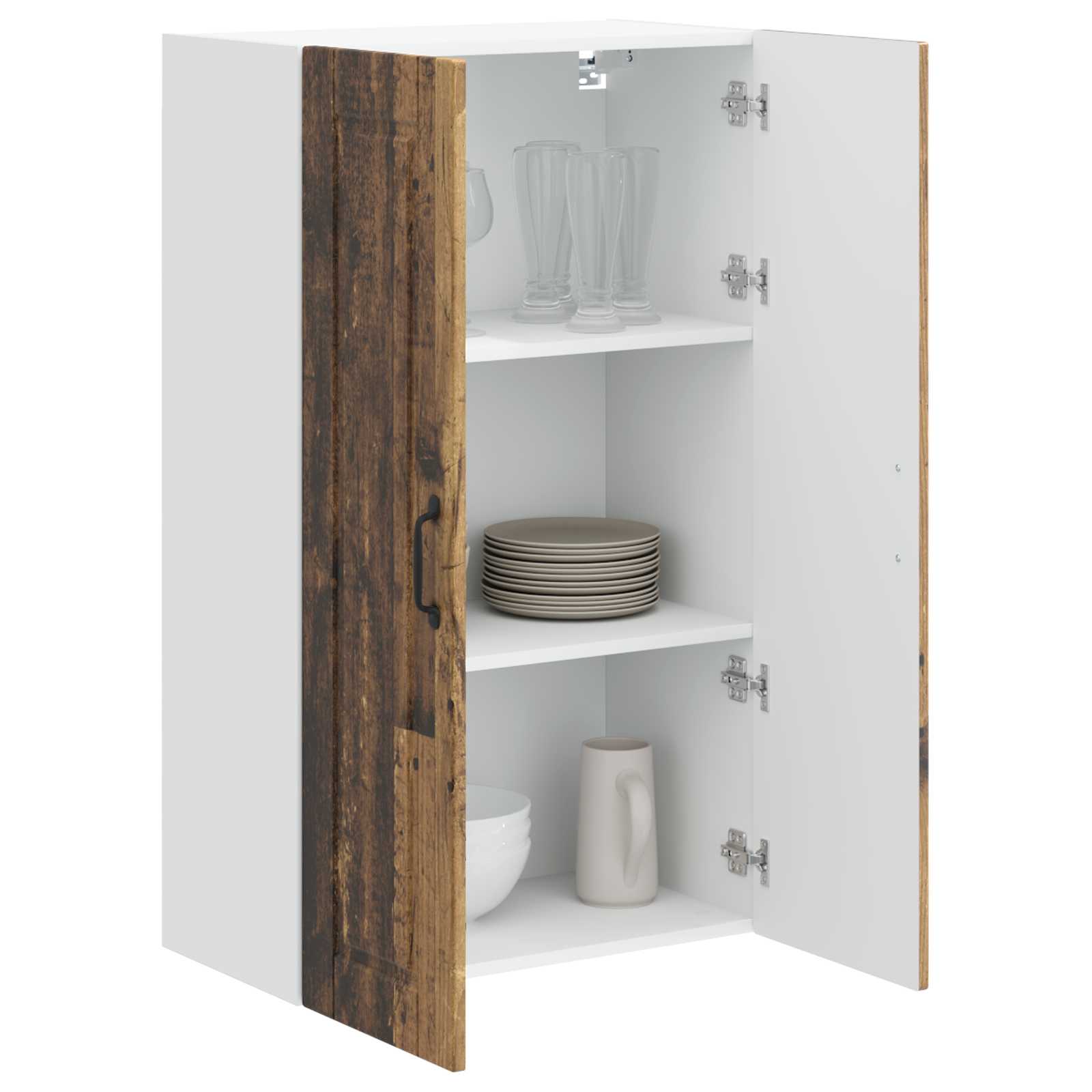 Vægskab PORTO Gammelt træ 60 x 31 x 100 cm Konstrueret træ